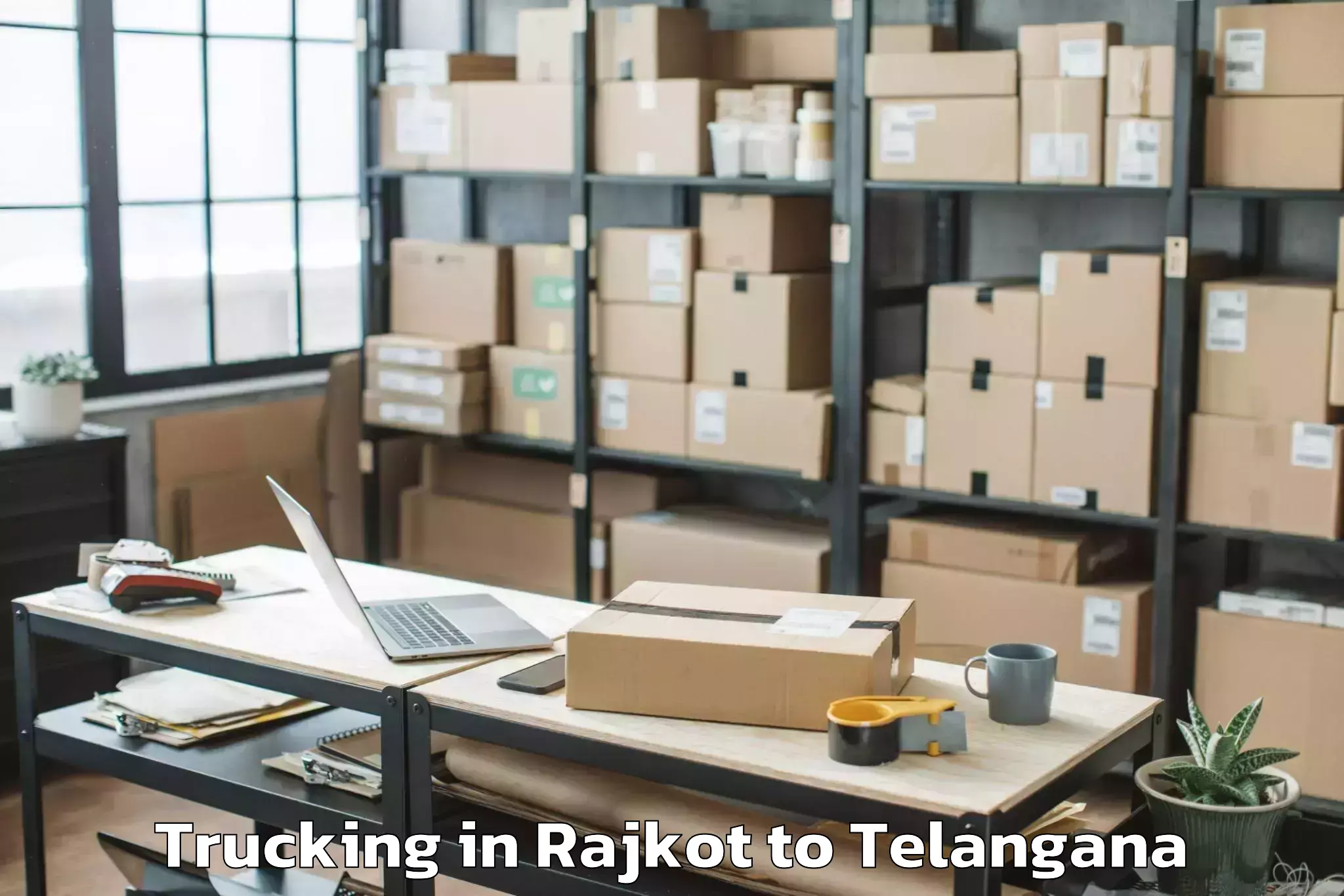 Comprehensive Rajkot to Palwancha Trucking